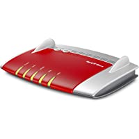 AVM Fritz!Box 3490 Módem Router ADSL (Montable en la Pared)- Color Rojo (Edición Alemana)